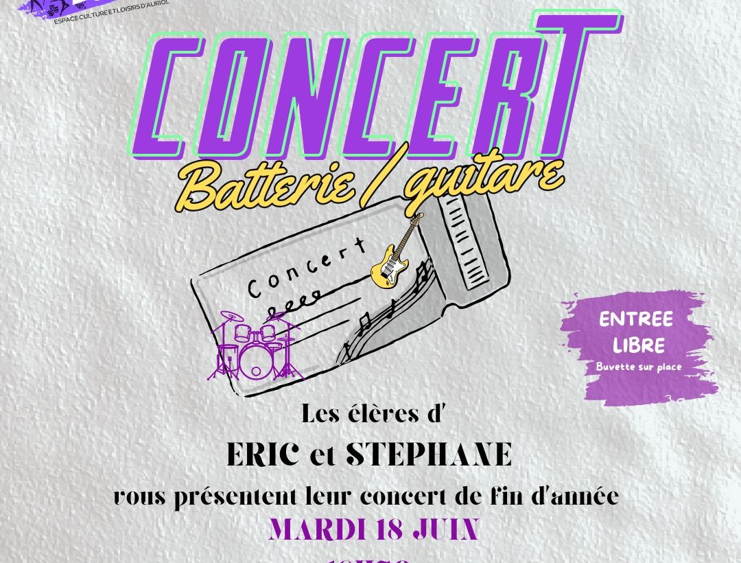 Concerts Batterie et Guitare ECLA
